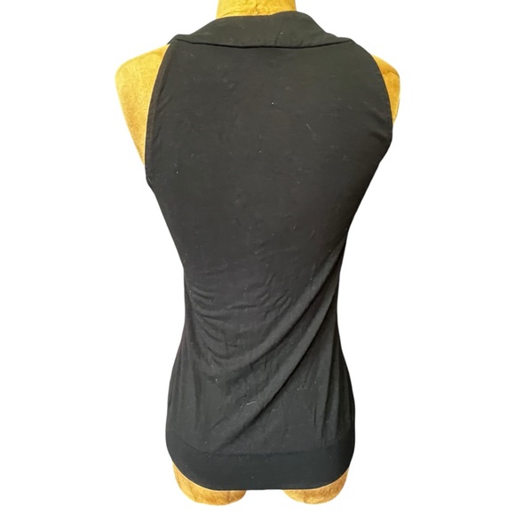 White House Black Market Black Beaded Tank Top EUC XXS - Picture 5 of 9